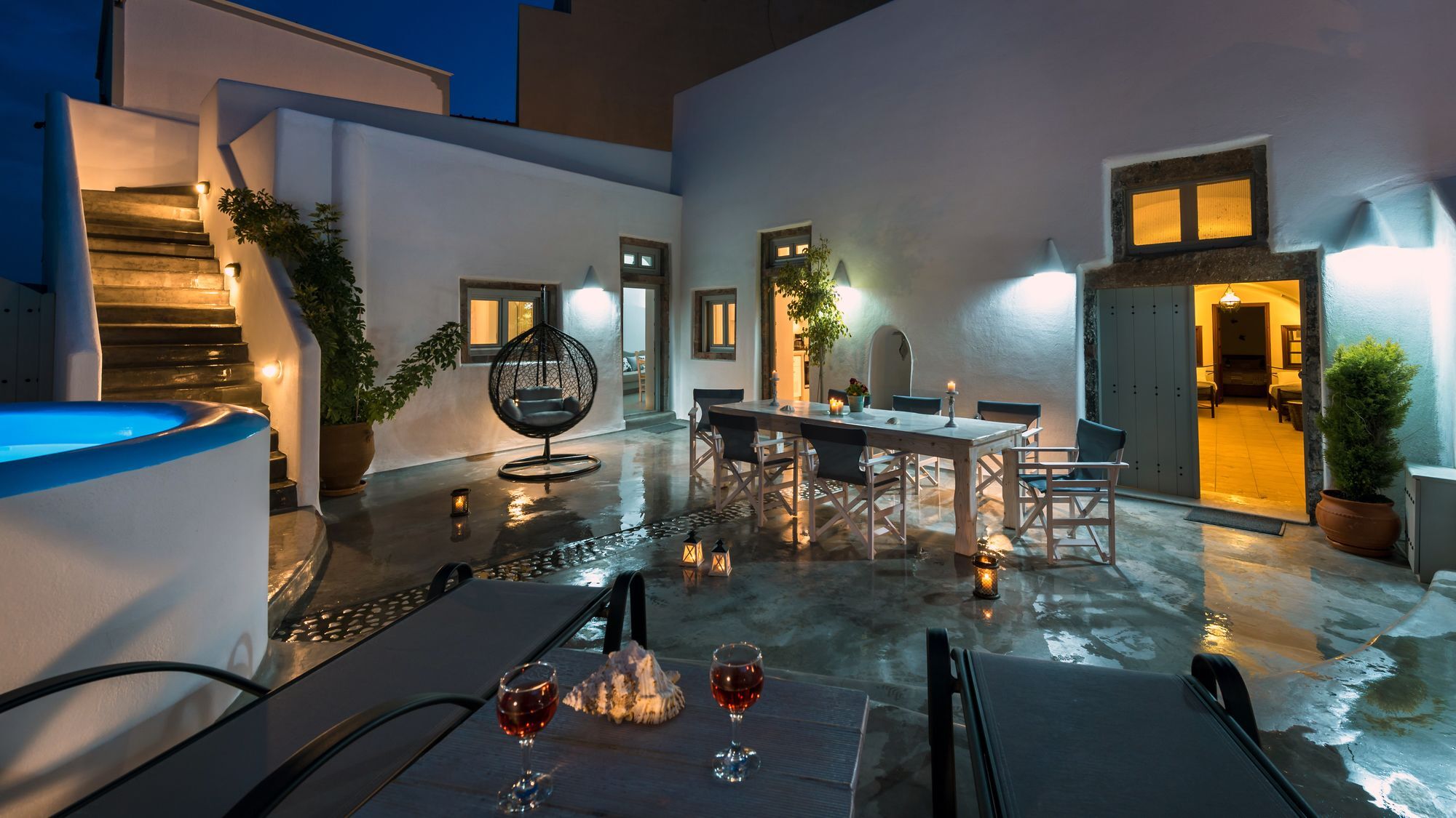 Nereids Villa Santorini Megalochori  Buitenkant foto