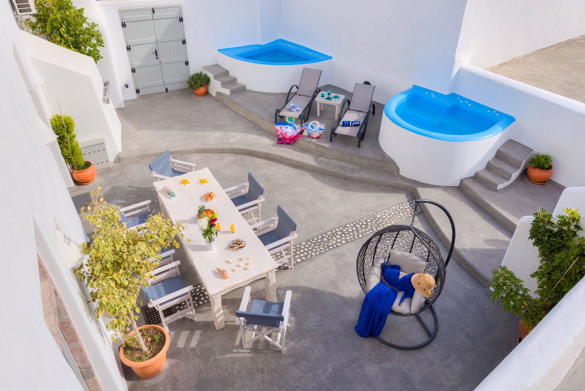 Nereids Villa Santorini Megalochori  Buitenkant foto