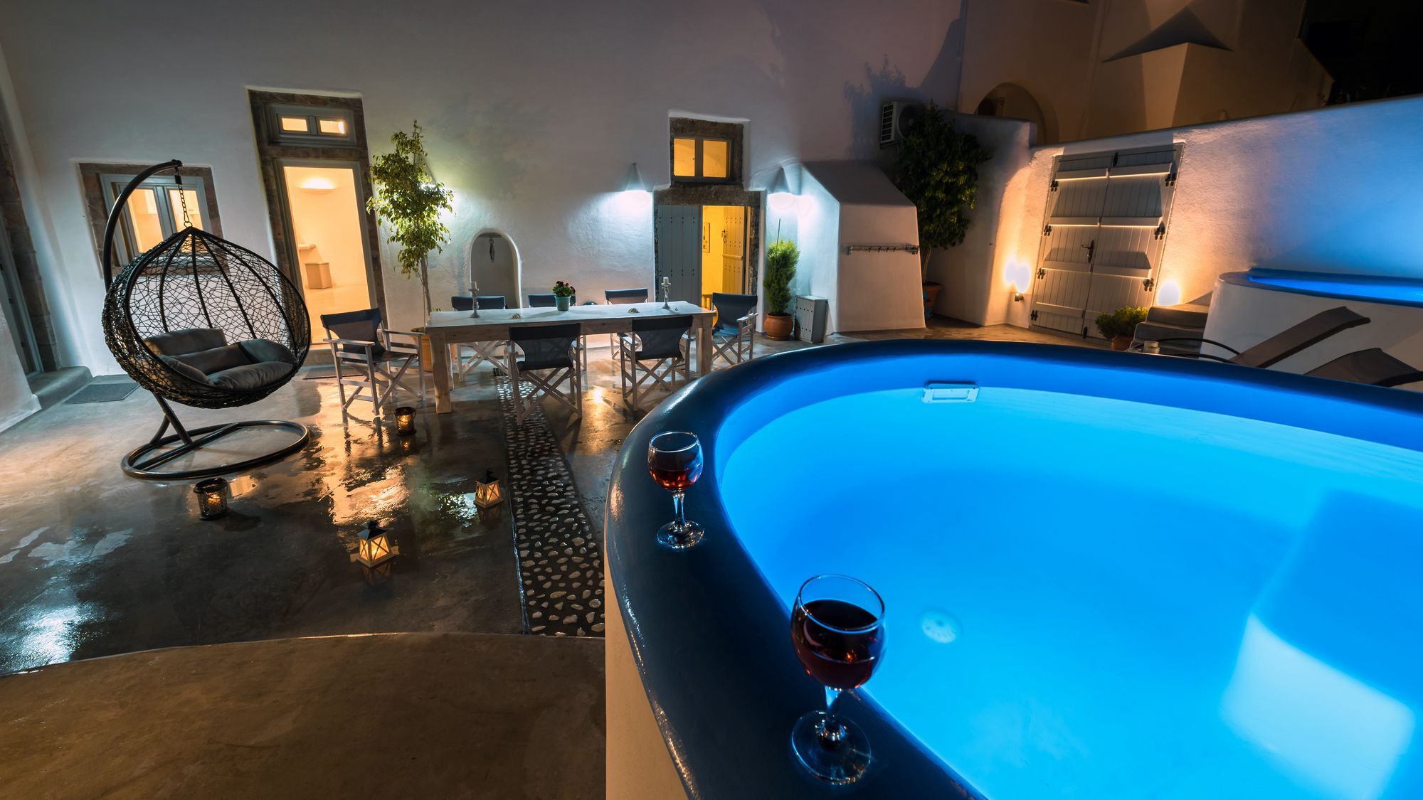 Nereids Villa Santorini Megalochori  Buitenkant foto
